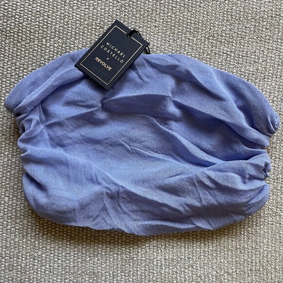 NWT Michael Costello x Revolve Isla Tube Crop Top in Periwinkle - Size Medium - Picture 7 of 10
